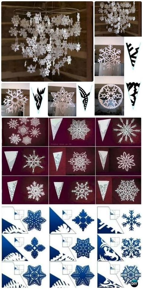 Diy Paper Snowflakes Instructions Free Templates Craft Paper