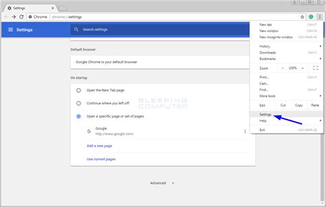 How To Reset The Chrome Browser To Its Default Settings