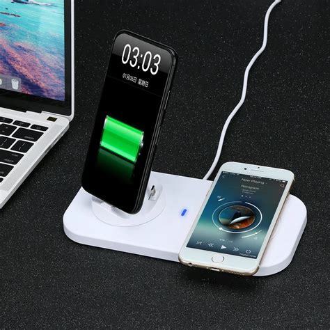 2018 Qi Wireless Charger Usb To 3 In 1 Cell Phone Charging Station With