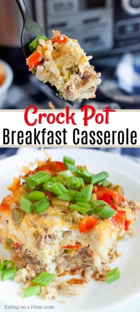 Start by pinching off pieces of crescent roll dough and placing them in a baking dish. Leftover Pork Breakfast Casserole Crockpot : Overnight ...