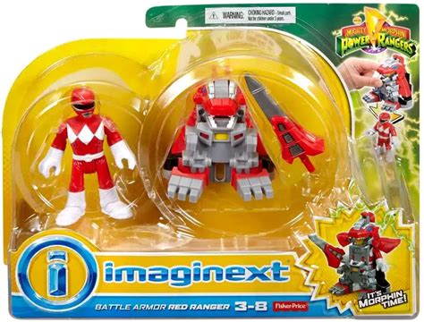 Fisher Price Power Rangers Imaginext Mighty Morphin Battle Armor Red