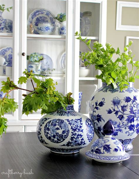 Blue And White Porcelain In The Hutch