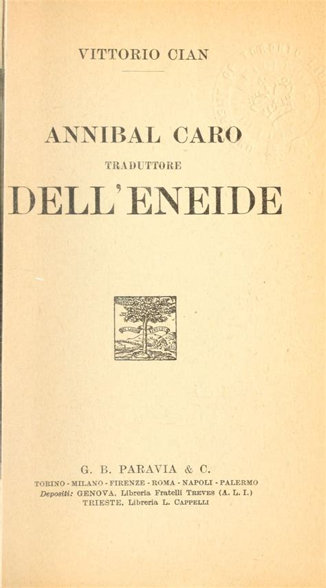 Annibal Caro Traduttore Delleneide By Vittorio Cian Goodreads