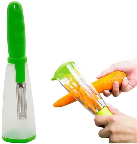 Vegetable Peeler For Kitchen Fruit Peeler With Container Multifunction