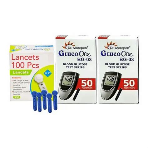 Dr Morepen Bg Gluco One Test Strips Pack Of With Lancets
