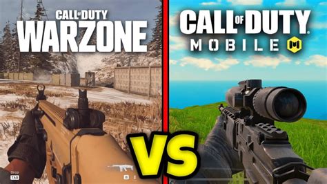 Cod Warzone Vs Cod Mobile Battle Royale Youtube