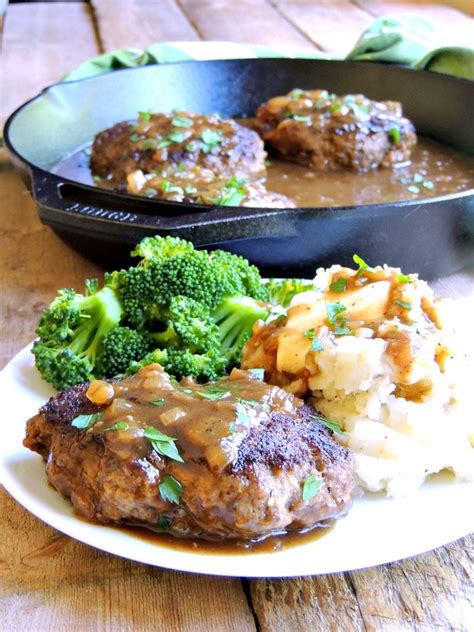Cover and simmer until gravy has thickened and meat is cooked thoroughly. This Simple Salisbury Steak recipe turns that classic TV ...