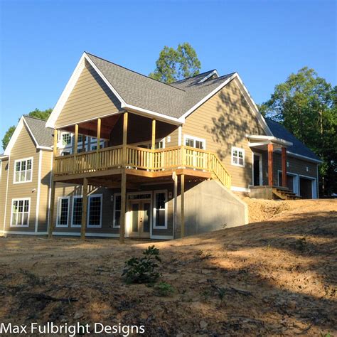 Craftsman Style Lake House Plan With Walkout Basement