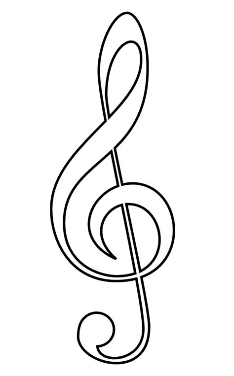 Its resolution is 595x1280 and it is transparent background and png format. OnlineLabels Clip Art - Treble Clef Outline