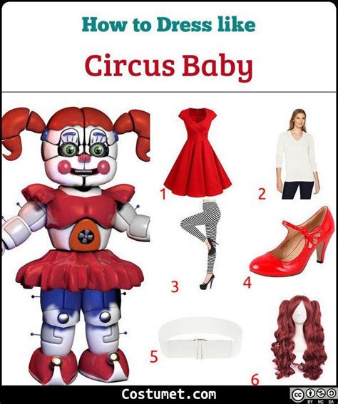 Circus Baby Fnaf Sister Location Costume For Cosplay And Halloween