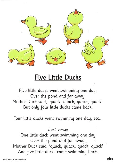 Five Little Little Duck Verse Mario Characters Sayings Quick