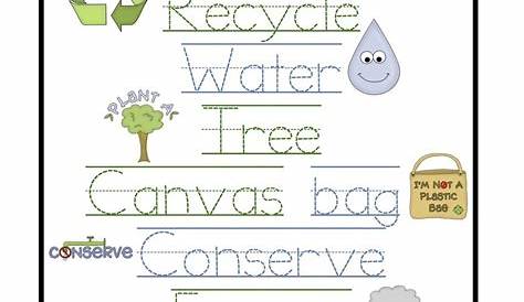 Earth Day Worksheets For Preschool | WERT SHEET