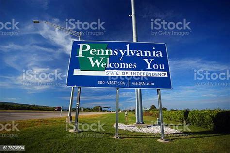 Welcome To Pennsylvania Sign Stock Photo Download Image Now