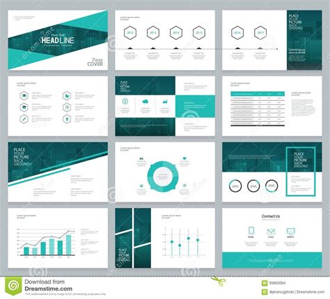 Business Presentation Design Template And Page Layout With Cover Design ...