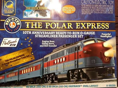 Lionel Polar Express Special Edition 10th Anniversary Train Set 0 Guage