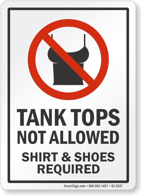 No Shirt No Shoes No Service Signs For Store And Restaurants