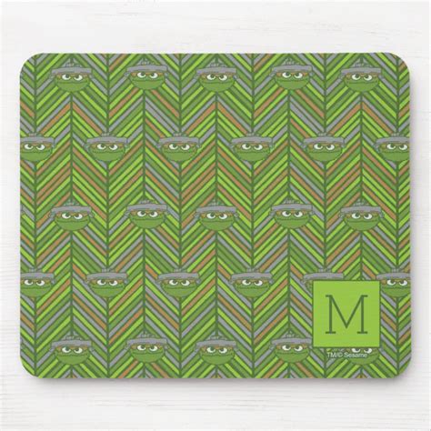 Oscar The Grouch S Throwback Pattern Mouse Pad Zazzle