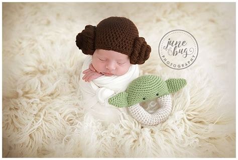 Princess Leia Star Wars Newborn Themed Newborn Photography Newborn