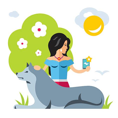 80 Girl Dog Selfie Stock Illustrations Royalty Free Vector Graphics