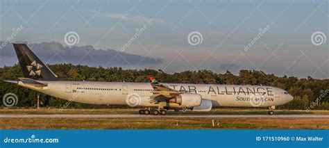 South African Airways Airbus A340 600 Star Alliance Livery Editorial