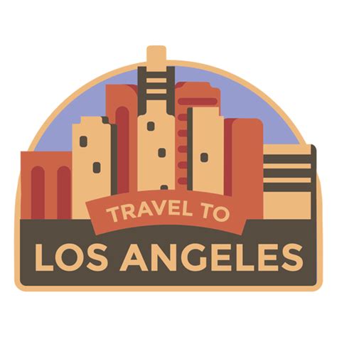 Autocolante De Los Angeles Travel A Los Angeles Baixar Pngsvg