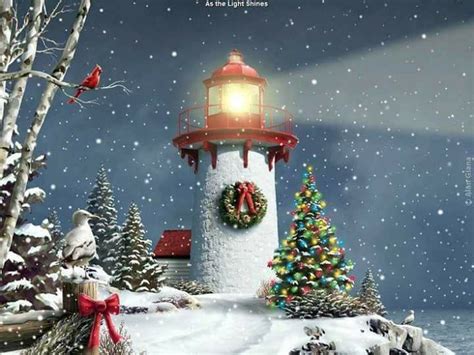 Pin By Douglas King On Lighthouses Christmas Art Christmas Scenes
