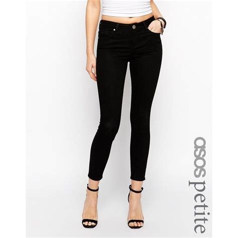ASOS PETITE Lisbon Mid Rise Ultra Skinny Ankle Grazer Jeans In Clean