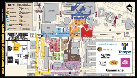 ASU Homecoming Map 