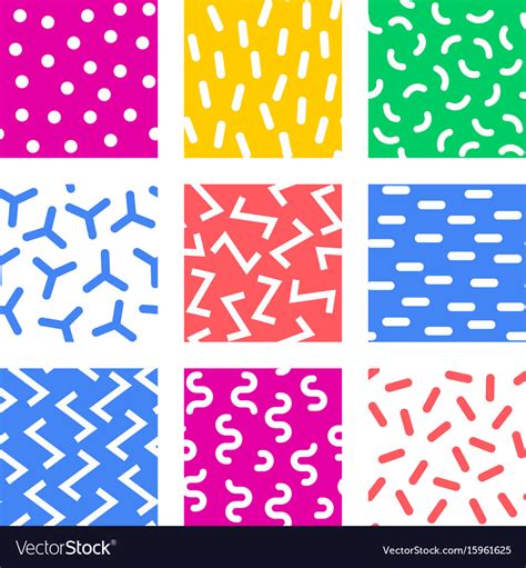 Geometric Abstract Seamless Pattern Simple Motif Vector Image