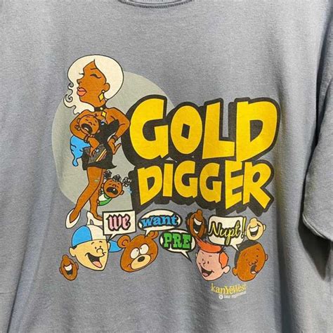 Vintage Kanye West Gold Digger Late Registration T Shirt Etsy