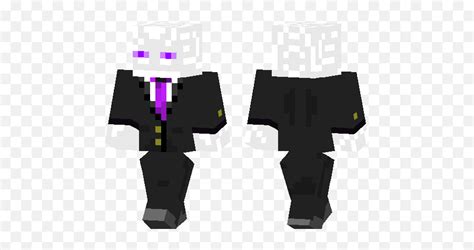 White Enderman In A Suit Minecraft Pe Skins Illustration Png