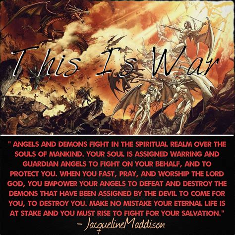 Angels And Demons Fight In The Spiritual Realm Over The Souls Of