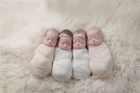 Quadruplet Newborn Portraits Multiple Photographer Newborn Photos