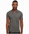 Vince Linen Polo Shirt in Carbon (Black) for Men - Lyst