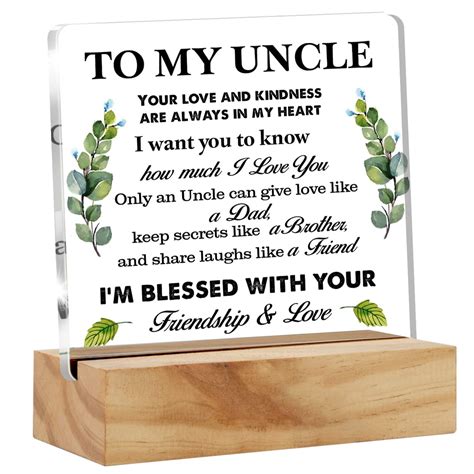 Uncle Gifts From Nephew Niece Meaningful Uncle Gift Best Uncle Desk