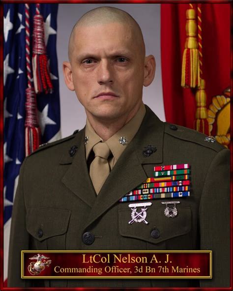 Lieutenant Colonel Nelson 1st Marine Division Leaders