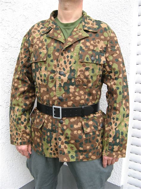 Wwii German Wh Elite Field Blouse M Dot Pea Camo Camo Jacket Camo
