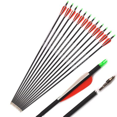 Mixed Carbon Arrow 30 Inches Carbon Arrows Recurve Bow Hunting