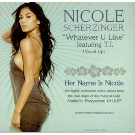 Nicole Scherzinger Whatever U Like Us Promo Cd Single Cd5 5 427123