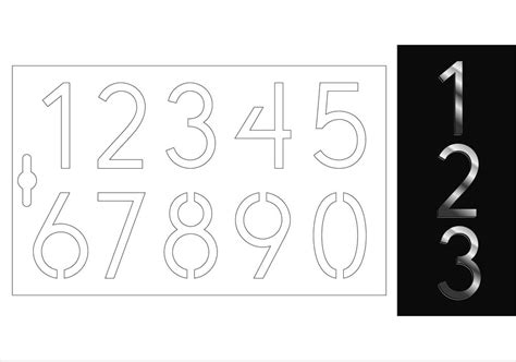 Printale Number Stencil Printableall