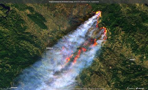 See The Kincade Fire From Space