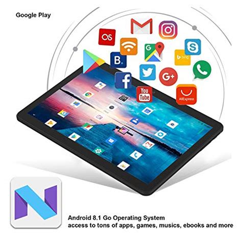 Tablet 10 Inch Android 81 Go Tablets Pc 3g Phablet With Dual Card