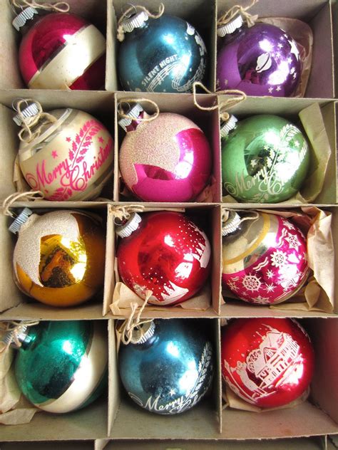 Vintage S Shiny Brite Glass Christmas Tree Ornaments My Xxx Hot Girl