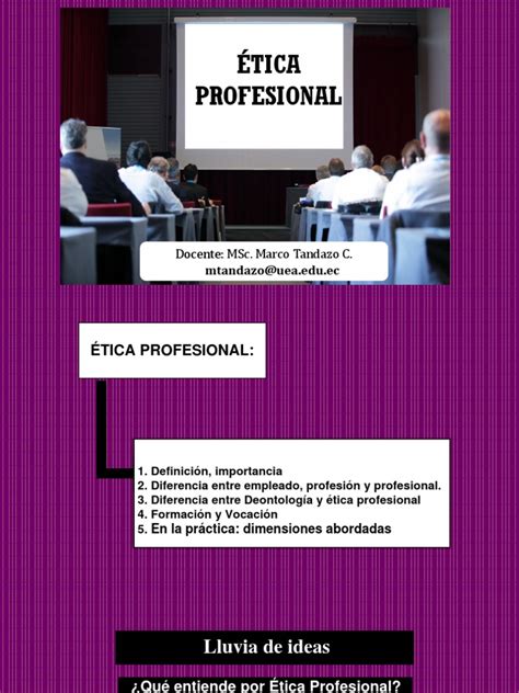 Ética Profesional Pdf Ética Profesional Moralidad