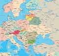 9 Free Detailed Printable Map of Europe | World Map With Countries (2022)