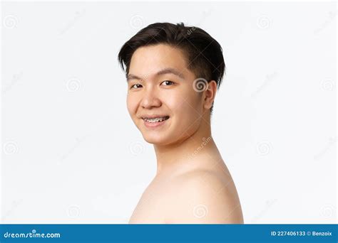 Beauty Skincare And Hygiene Concept Close Up Of Smiling Naked Asian