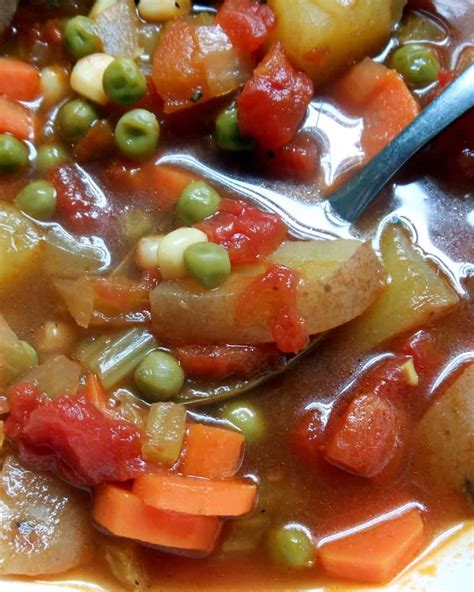 Homemade Fresh Vegetable Soup Sugar Dish Me