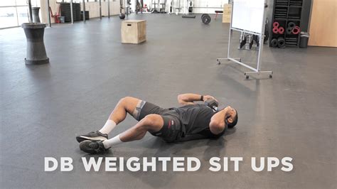 Db Weighted Sit Ups Youtube