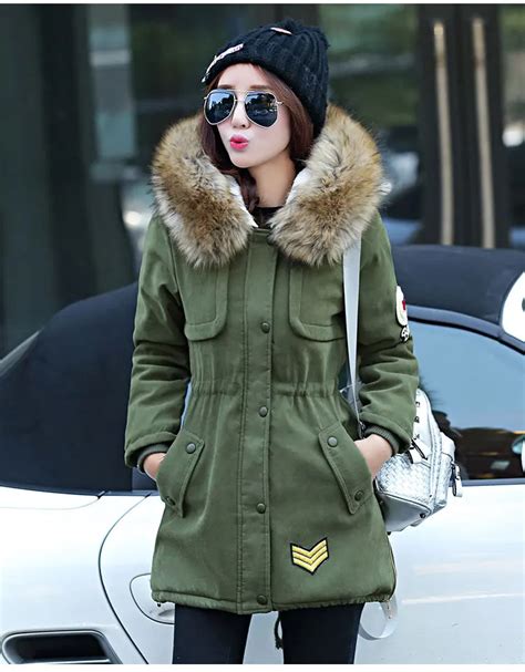 Buy 2019 New Parkas For Women Winter Large Collar