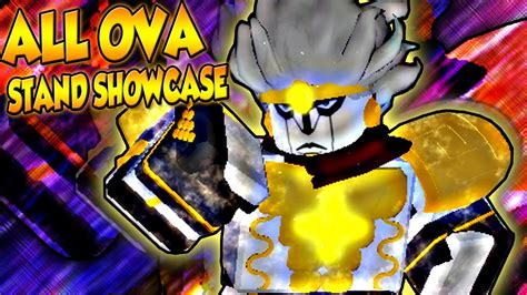All Ova Stands Showcase In This Jojo Game Stand Upright Roblox